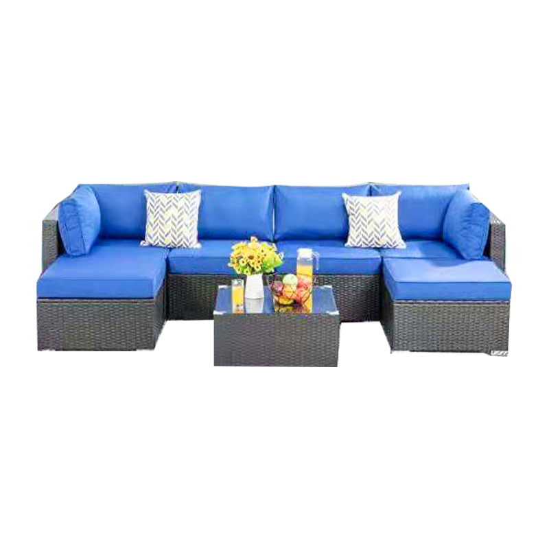 Set kombinasi sofa dan kerusi rotan luar berkualiti tinggi